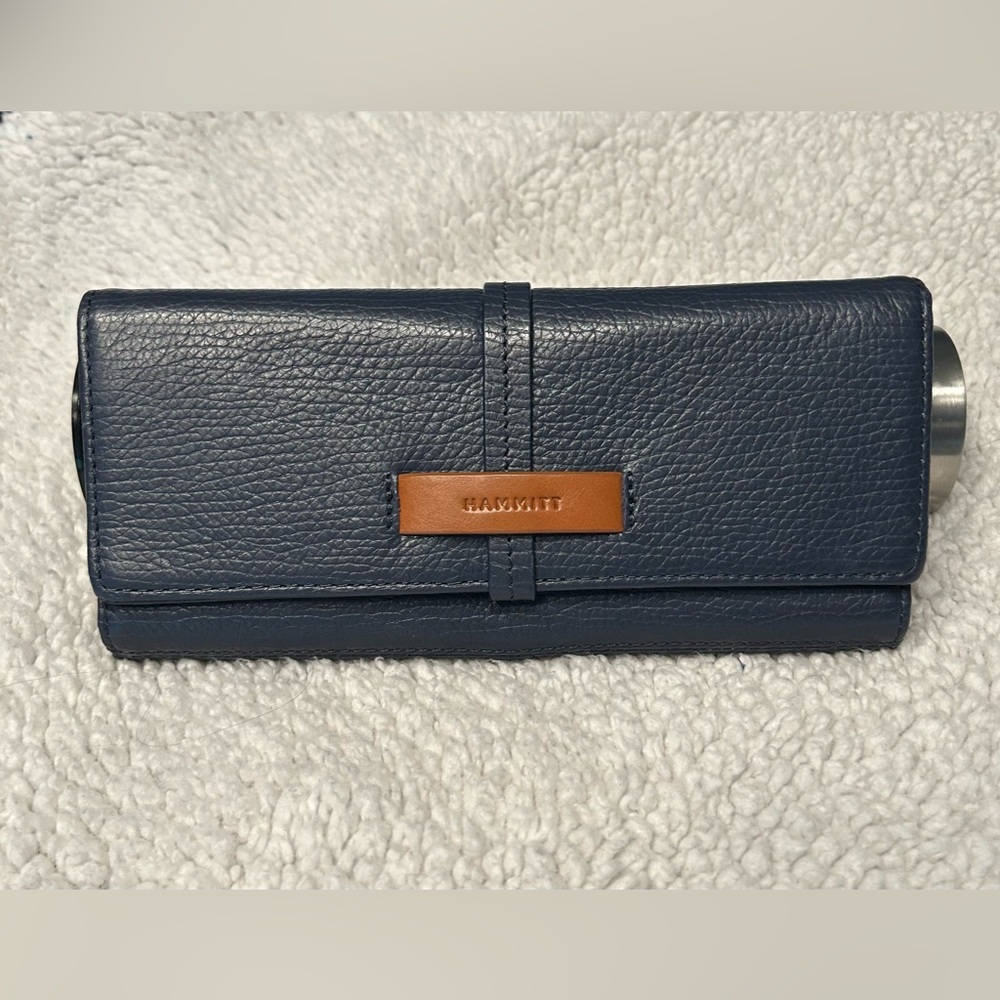 Hammitt Benjamin Slim wallet in Indigo Navy